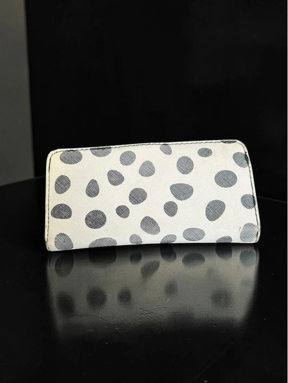 Black & White Polka Dot Snap Bifold Wallet